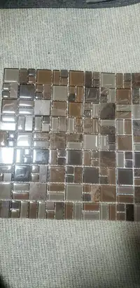 Crystal glass wall tile