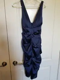Royal blue fitted dress size 10