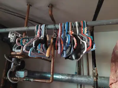 Assorted clothes hangers, View more