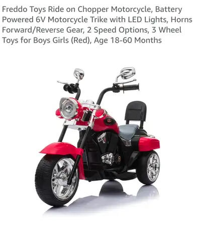 Toddler/kids motorcycle / red chopper, View more