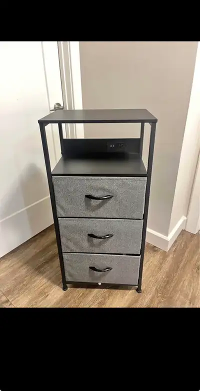 Brand New 3-Drawer Storage Organizer with Charging Station, View more