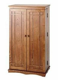 2-door oak cabinet