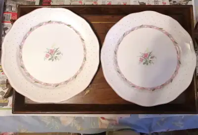 2PCS  SANGO COUNTRY FRENCH CHATEAU DINNER PLATES KOREA, View more