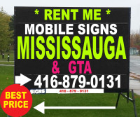 Mobile signs - Mississauga & GTA cheaper Guarantee