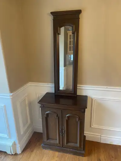 Antique Mirror and Table, View more