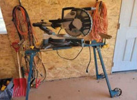 Rona 12" compound miter saw, stand and extra blades