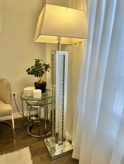 Floor Lamp and wall clock, View more