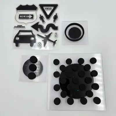 Stamp Lot Clear Stamps Travel Rubber Heidi Swapp Foam Stamps Dot, View more