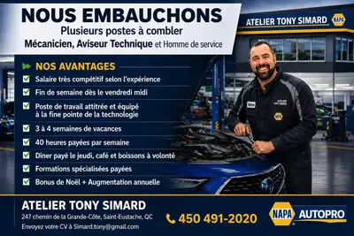 Recherche Mécanicien(ne) Apprenti, View more