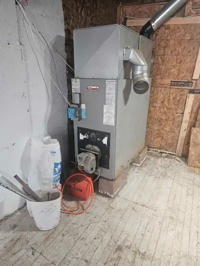 Free oil furnace and tank, View more