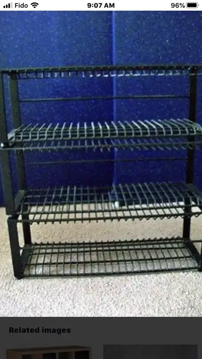 I am looking for some more of these wrought metal pier 1 racks that stack up with balls on bottom. W...