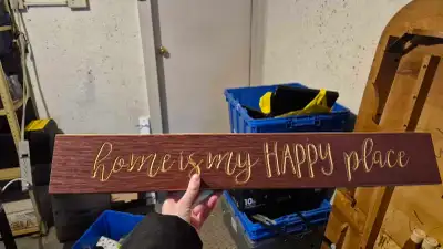 Home Is My Happy Place Sign, View more
