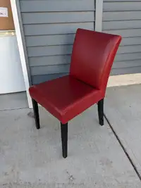 Red Leather Look Chair