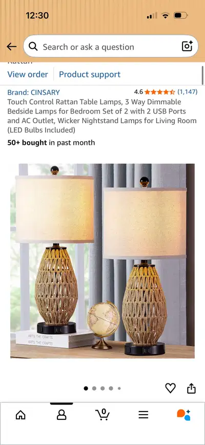two lamps , View more