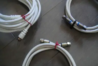 4 ft to 6 ft RG-59/U SATELLITE  COAXIAL WIRE ANTENNA HD TV VIDEO, View more