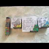 Hallmark plaques and colouring pencils all New. 