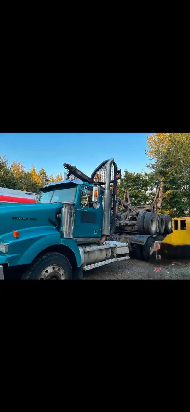 2002 Western Star Tri Axle Logging Truck in Heavy Trucks in Delta/Surrey/Langley - Image 4