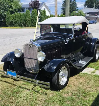 Posting for my father, text or phone calls only. Selling a 1931 Ford Model A. It has a chrome V8 302...
