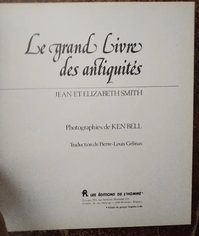 Le grand livre des antiquités. in Other in Longueuil / South Shore - Image 2