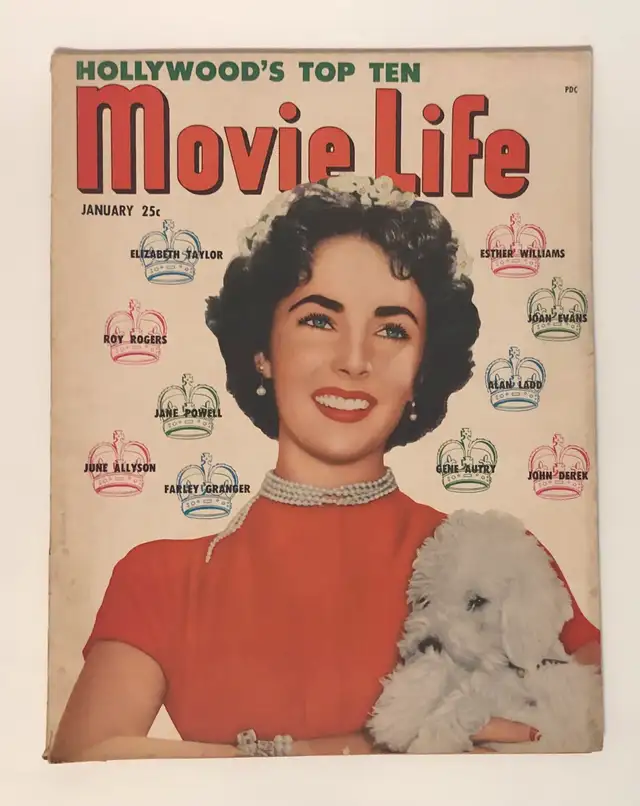 1951: Hollywood Movie Vintage Magazine- Elizabeth Taylor63009267144961121