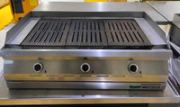 Silver King grill with refrigerated 2 drawer chefs table