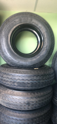 TRAILER TIRE WITH RIM COMBO 8-14.5