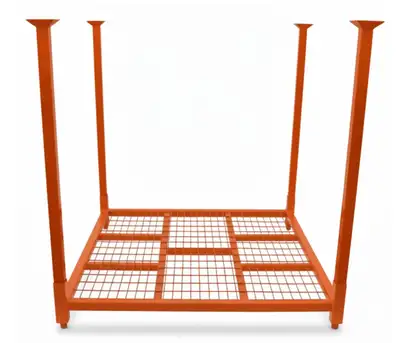 Brand new heavy duty stack racks/tire racks with wiremesh decks for efficient warehouse space manage...