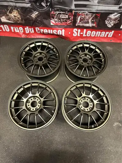 VOLK RACING SE37 BRONZE 17 INCH RAYS MAGS 17X8.5JJ +30 OFFSET WHEELS 5X114.3 FOR SALE JDM TOKYO MOTO...
