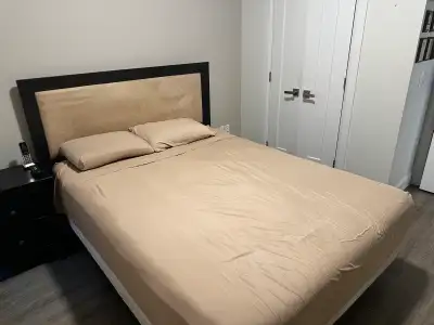 Queen Bed Frame and Box Spring, View more
