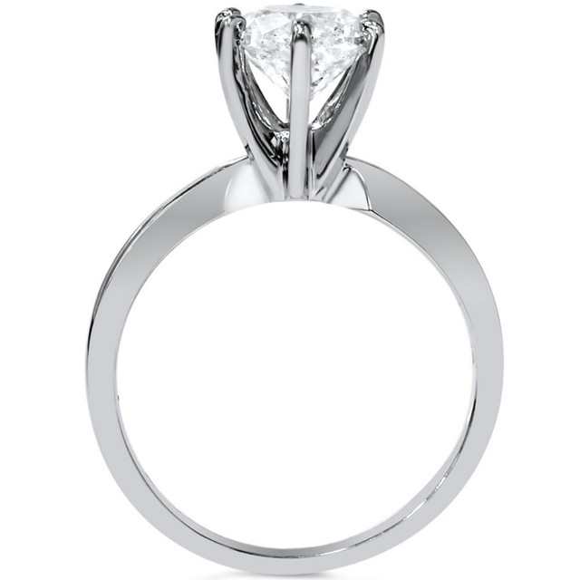 IGI 2 Ct Round Lab Grown Diamond ring for women , H-VVS2 in Jewellery & Watches in Medicine Hat - Image 2