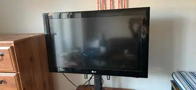 LG TV with stand, View more