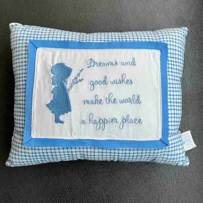 Holly Hobbie Decorative Patchwork Pillow, View more