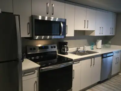 Fully furnished 1 bedroom condo with air conditioning in NE Calgary with easy access to Stony Trail,...