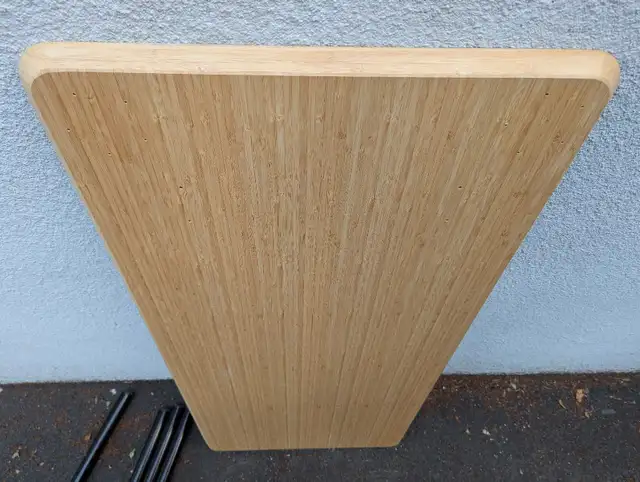 Ikea bamboo "Anfallare" table/desk top with Adils legs 63005667078147123