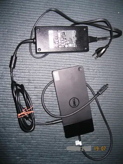 DELL dock with the power adapter, View more