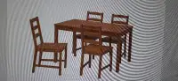 TABLE AND FOUR CHAIRS