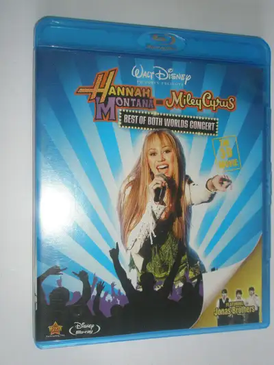 HANNAH MONTANA & MILEY CYRUS 3D blu-ray,2008,Walt Disney film., View more