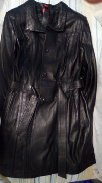 New Women's Black Natural Leather Jacket