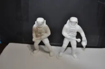 Astronaut Figures Vintage Marx 5 1/2" Lot of 2 Man on Moon White, View more