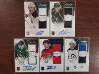 2013-14 Jersey Auto Rookie Card Lot.  5 Cards