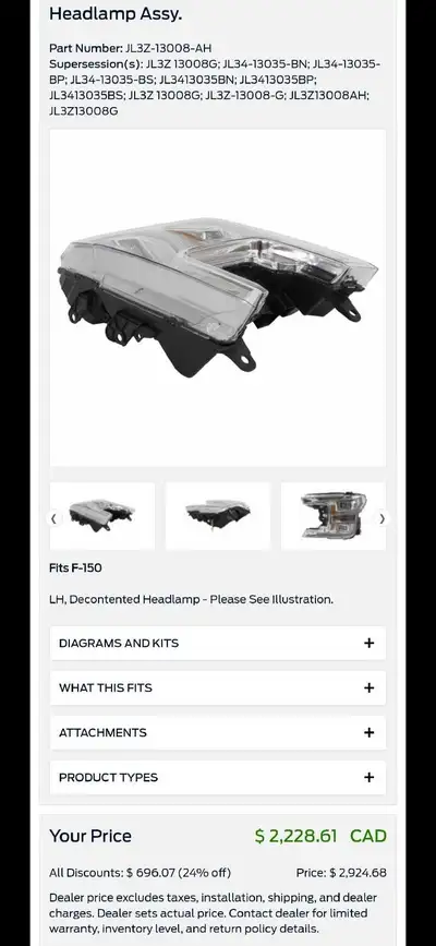Brand new in box. $1200 obo F 150 2018-2020 Left Driver's side LED headlight.