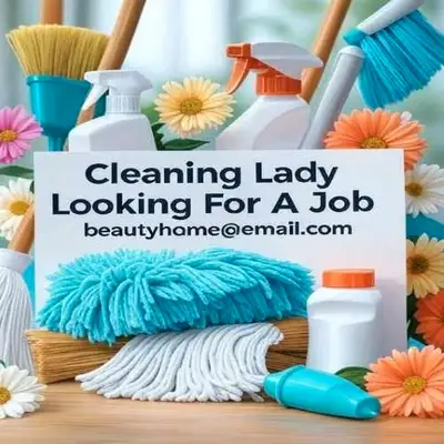 Cleaning Organizing Lady experienced, reliable, honest and professional with long time experience in...