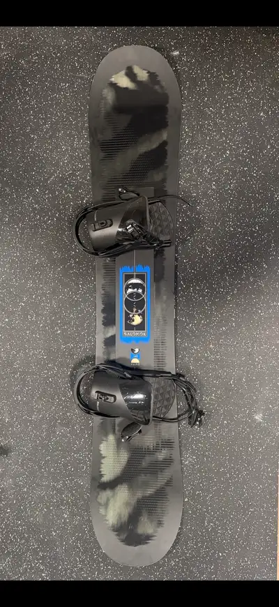 Salomon snowboard + bindings, View more
