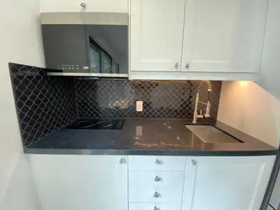 This stunning, recently renovated walkout studio apartment is ready for a new occupant, offering a c...