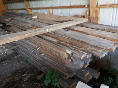 Antique Douglas Fir Corral Boards. Over 50 years old. True 2 inch by 6 inch. Up to 16 feet in length...