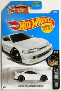 Hot Wheels 1/64 Custom '01 Acura Integra GSR Night Burnerz