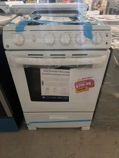 GE JVAS300DMWW White 24” 2.9 Cu .ft Free standing Electric coil , View more
