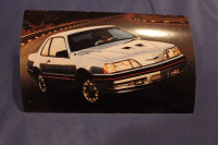 1987 Ford Thunderbird Turbo Coupe Original Post Card