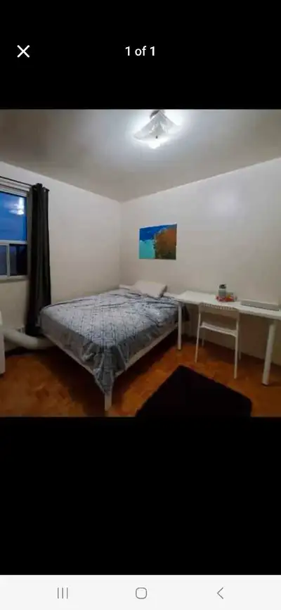 MASTER BEDROOM FOR RENT In Apartment: Room is Fully Furnished with bed, Matres, chair,table and refr...