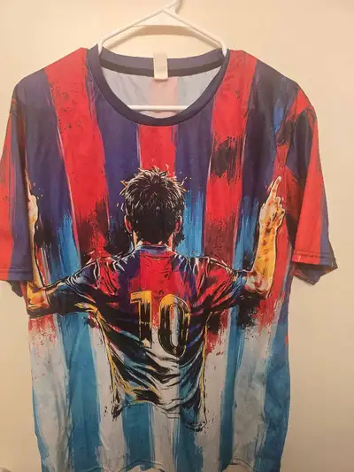 Messi XL shirt $30, View more